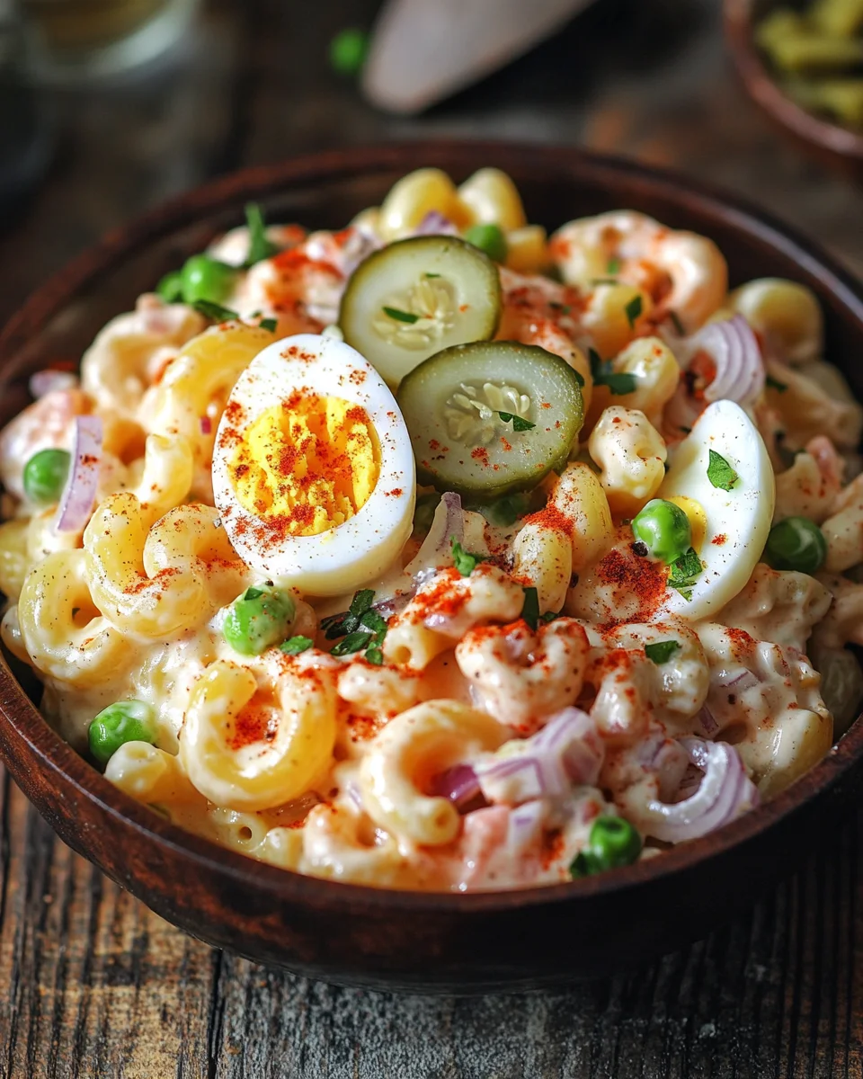 Teufelsei-Makkaroni-Salat