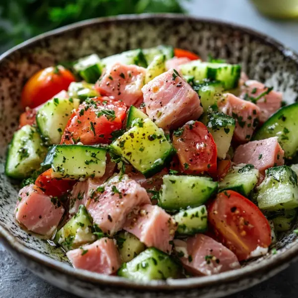 Thunfisch-Hüttenkäse-Salat