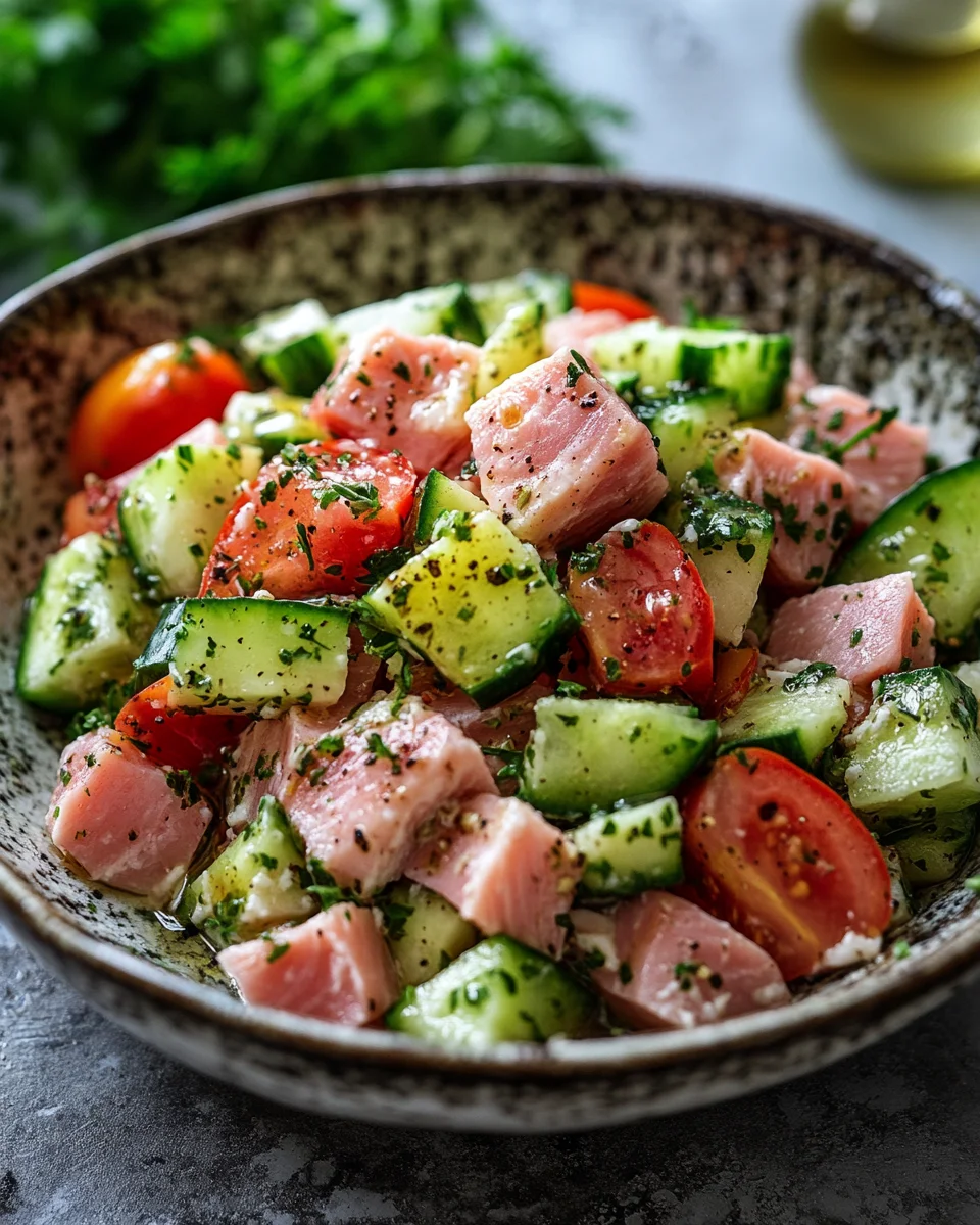 Thunfisch-Hüttenkäse-Salat