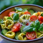 Tortellini-Salat mit Pesto