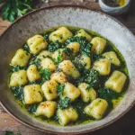 Vegane Gnocchi mit cremiger Spinatsauce